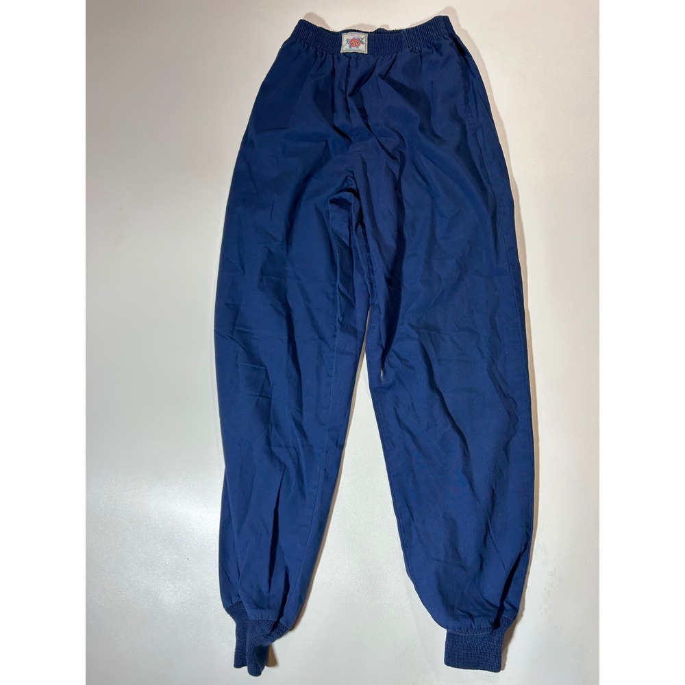 Cherokee Joggers Women S Navy Blue Good Vintage High Waist Cuffed Made in USA